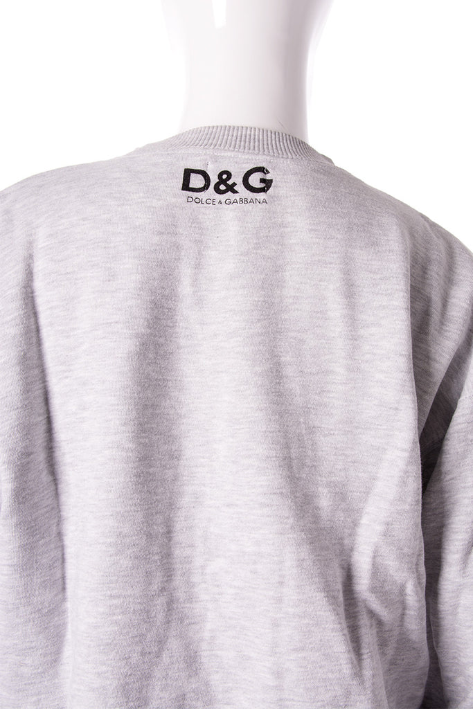 Dolce and Gabbana Grey Marle Sweatshirt - irvrsbl