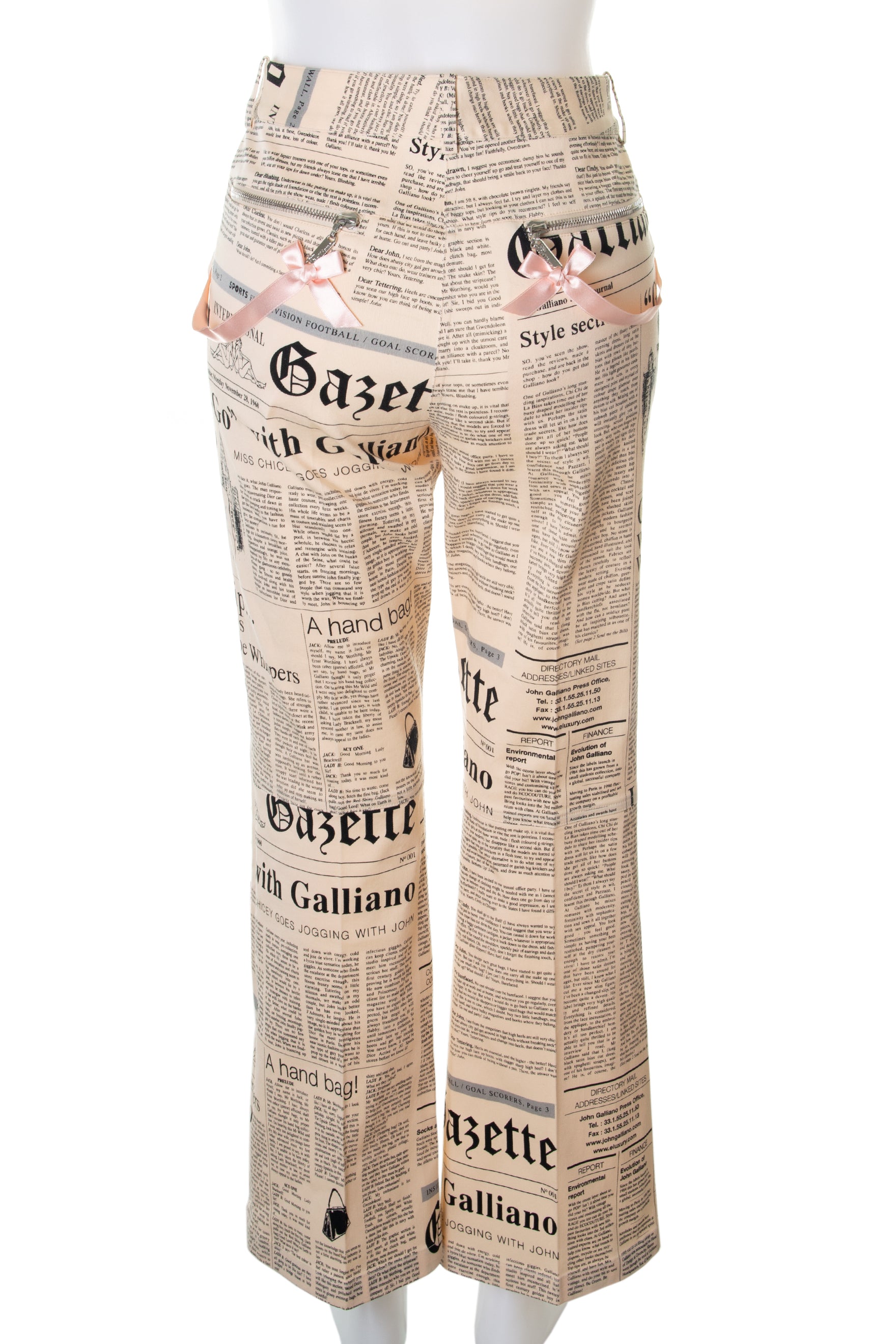 John Galliano Gazette Print Jeans | irvrsbl