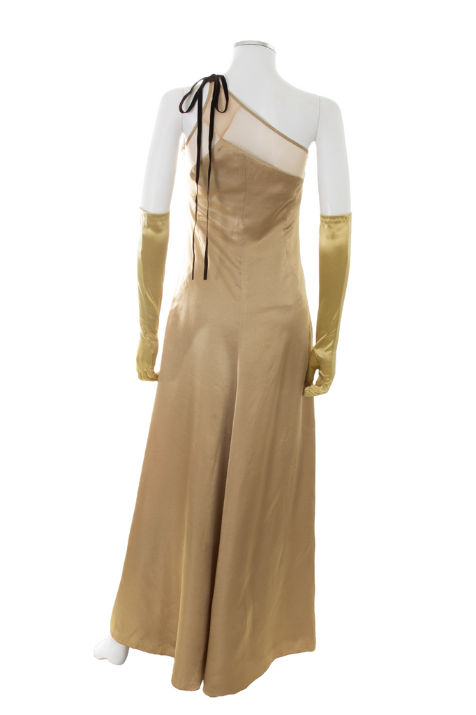 BalenciagaSatin One Shoulder Dress- irvrsbl