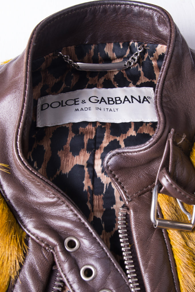 Dolce and Gabbana Fur and Leather Jacket - irvrsbl