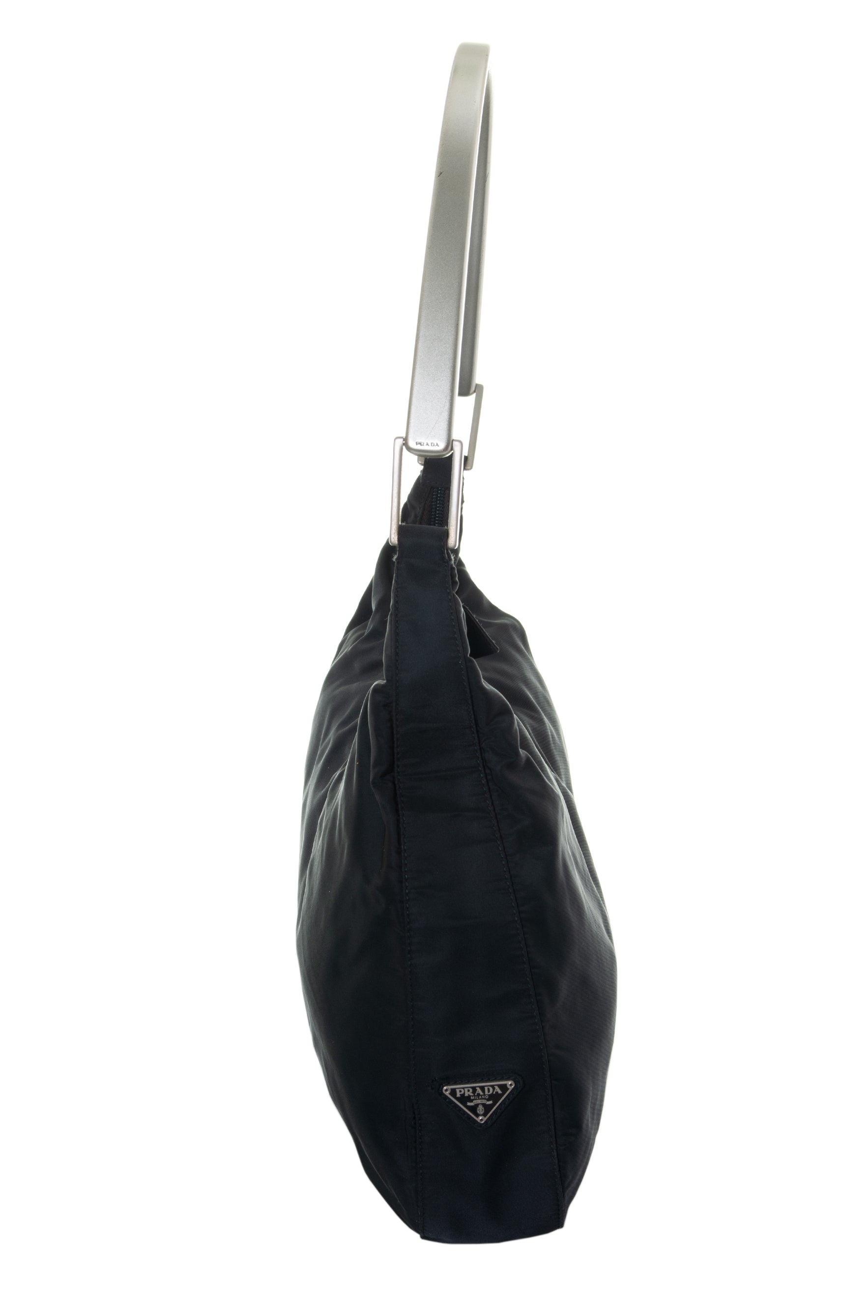 Prada Metal Handle Bag - 22 For Sale on 1stDibs