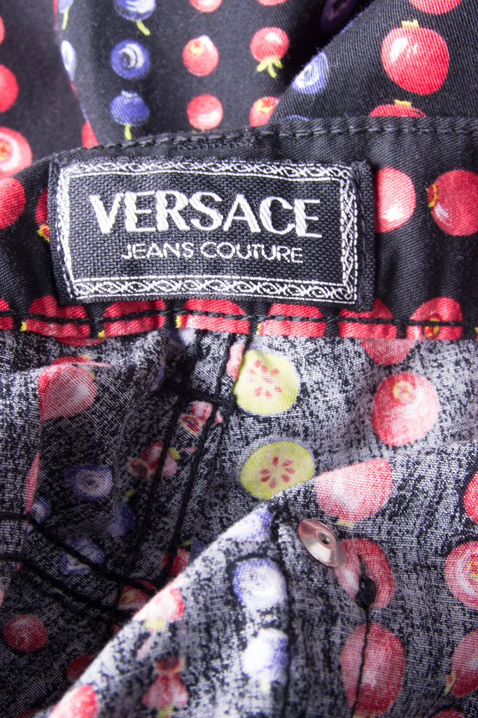 Versace Fruit Print Jeans - irvrsbl