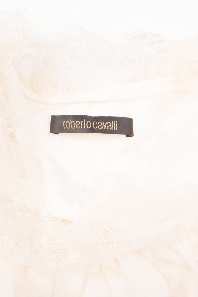 Roberto Cavalli Lace Shoulder Dress - irvrsbl