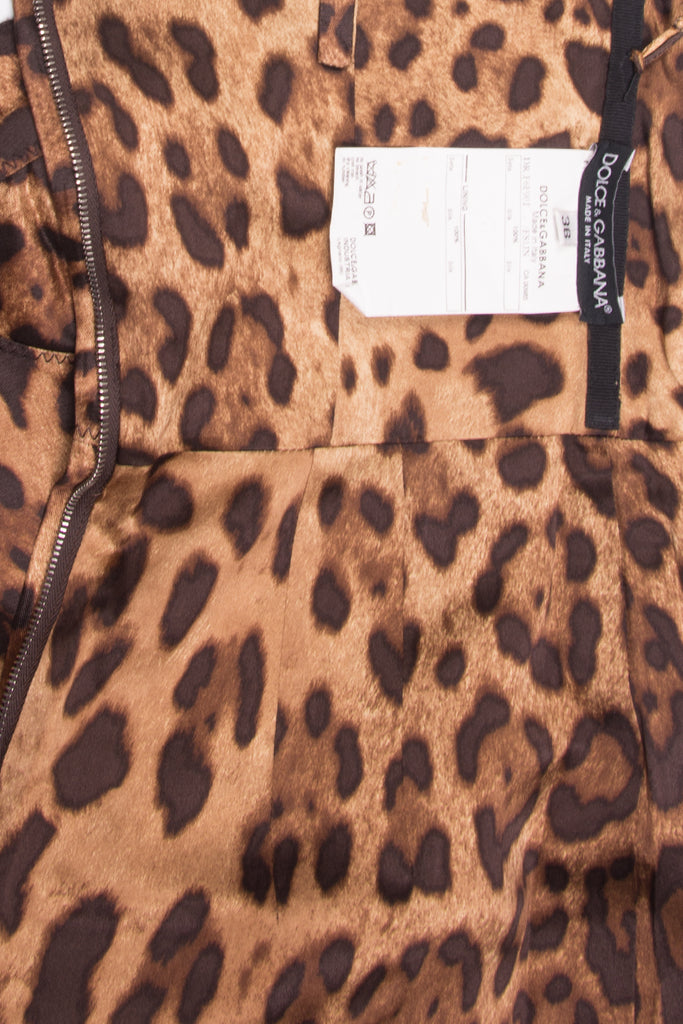 Dolce and Gabbana Leopard Bustier Dress - irvrsbl