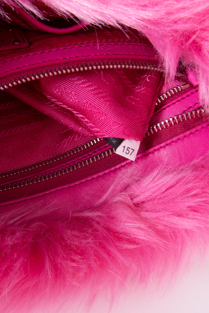 Prada Fur Clutch in Pink - irvrsbl