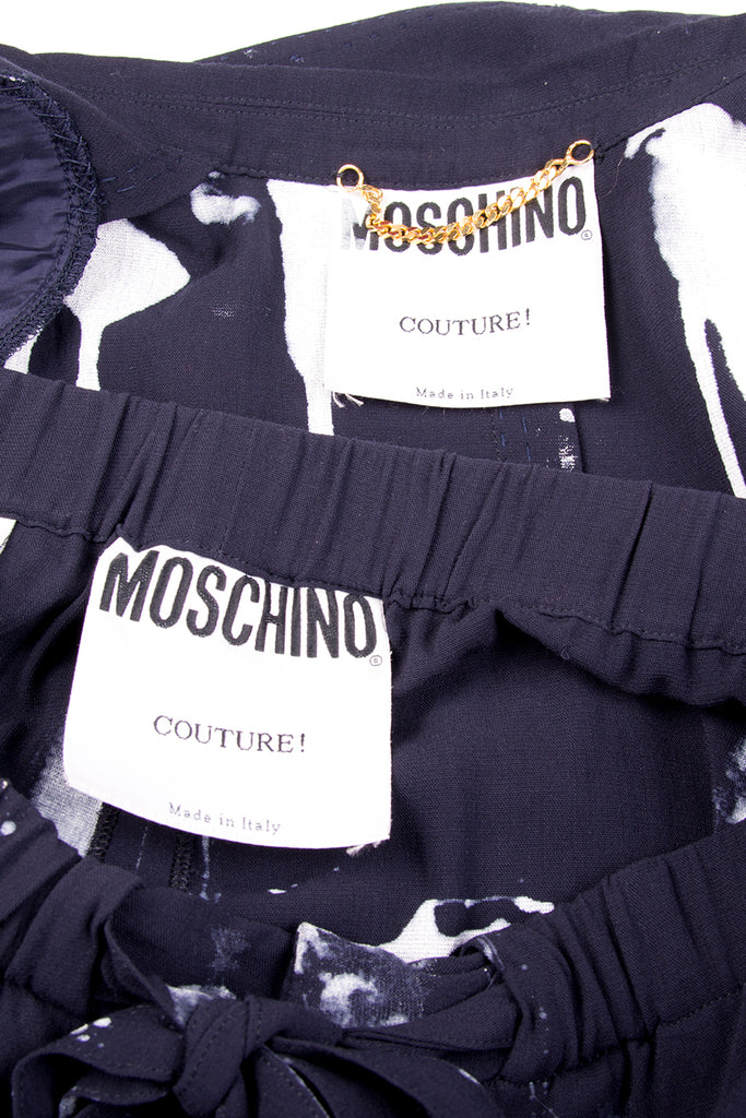 Moschino Paint Splatter Top and Pant Set - irvrsbl