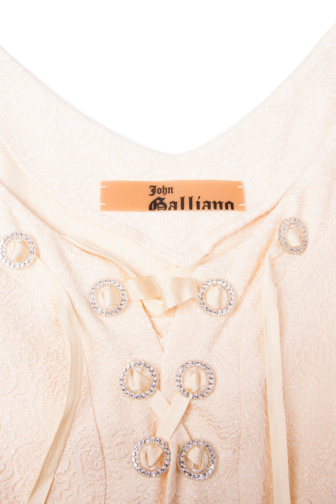 John Galliano Lace Up Dress - irvrsbl