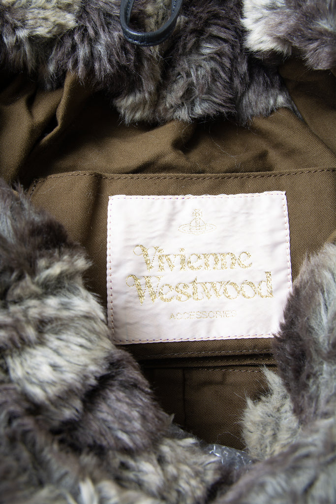 Vivienne Westwood Faux Fur Hobo Bag - irvrsbl