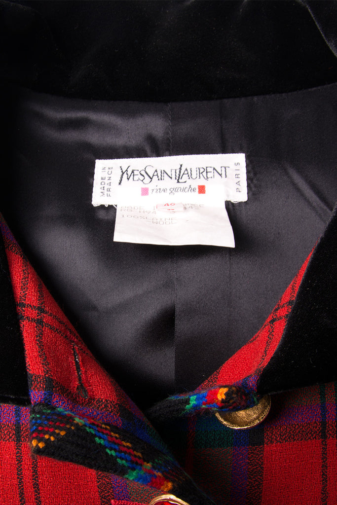 Yves Saint Laurent Tartan Plaid Jacket - irvrsbl
