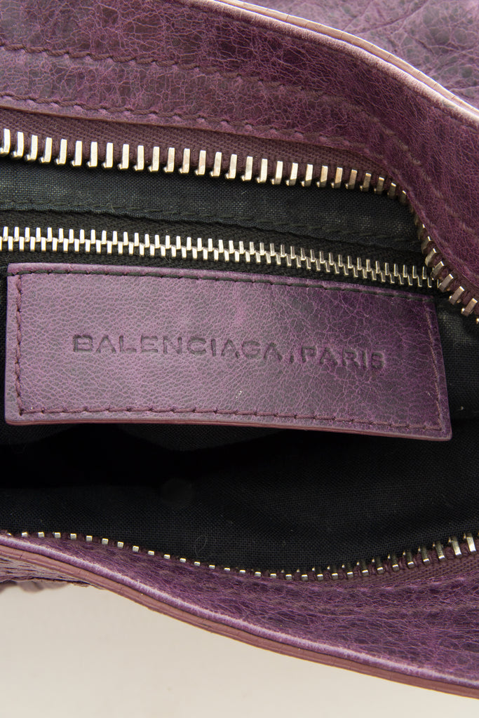 Balenciaga Motorcycle Bag in Purple - irvrsbl