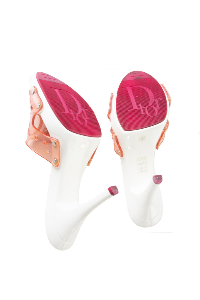 Christian Dior Pink Jelly Heels - irvrsbl