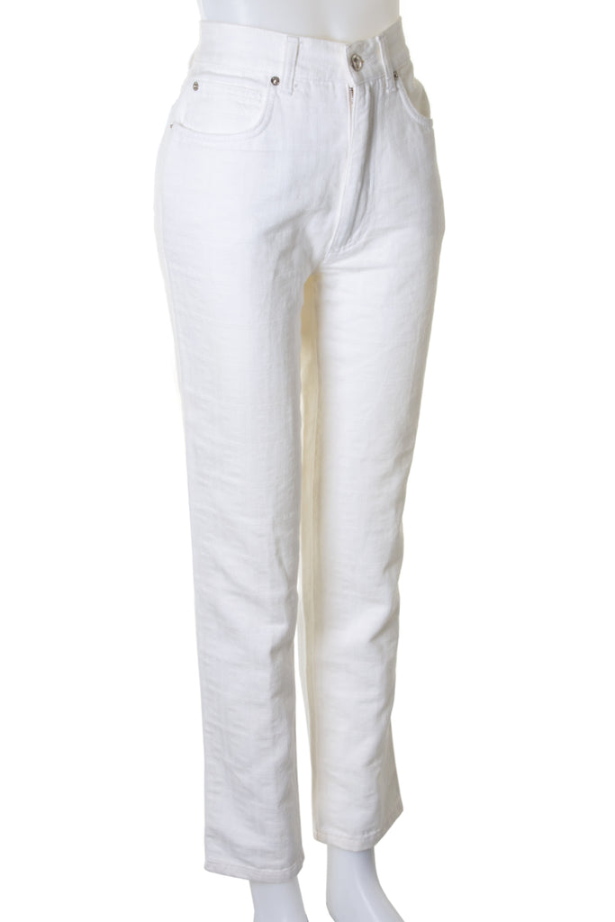 Fendi Monogram Jeans in White - irvrsbl