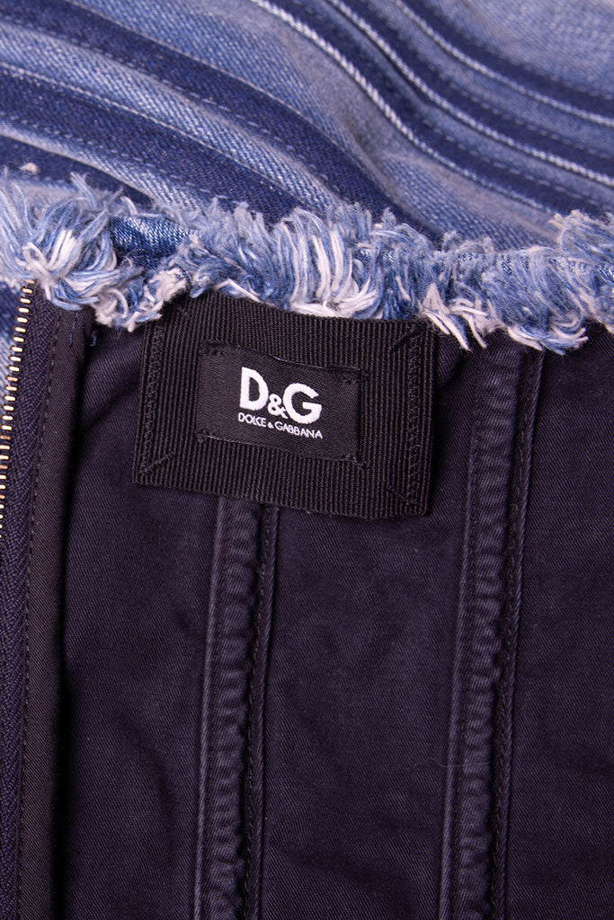 Dolce and Gabbana Frayed Denim Dress - irvrsbl