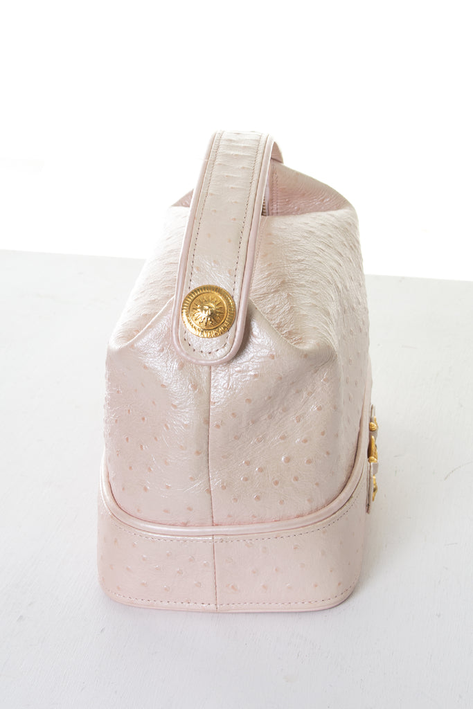 Versace Pink Ostrich Bag - irvrsbl