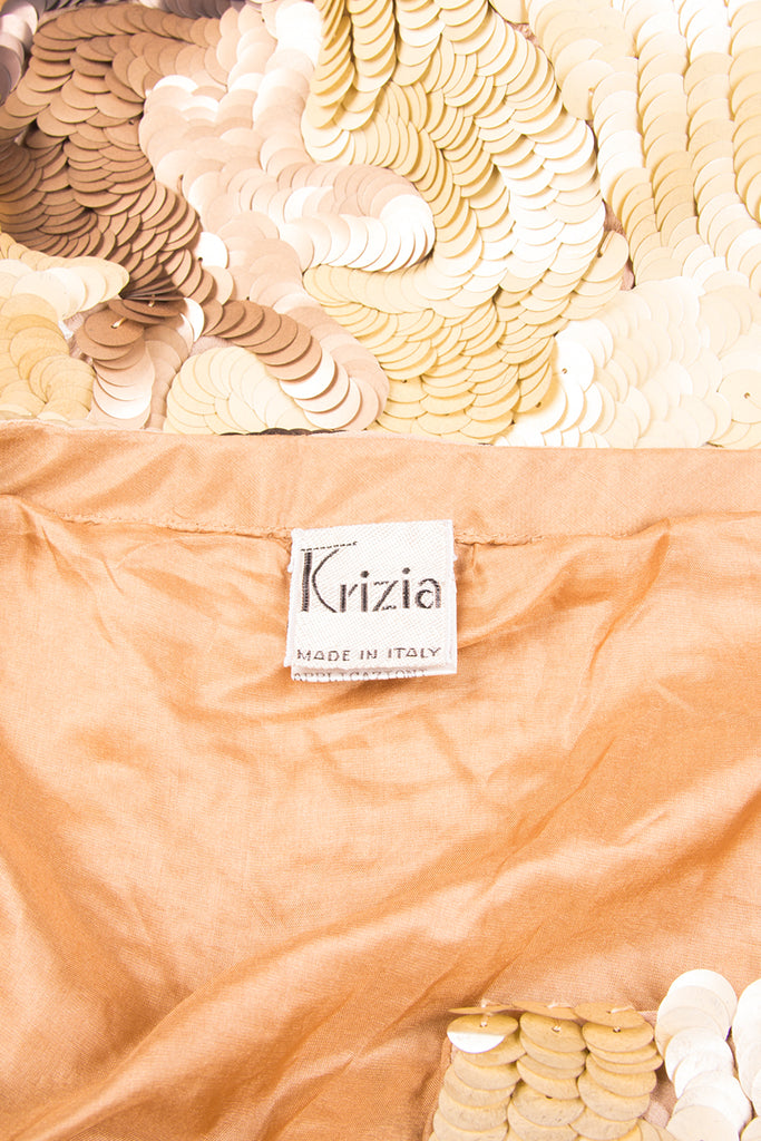 Krizia Sequin Crop Top and Skirt Set - irvrsbl