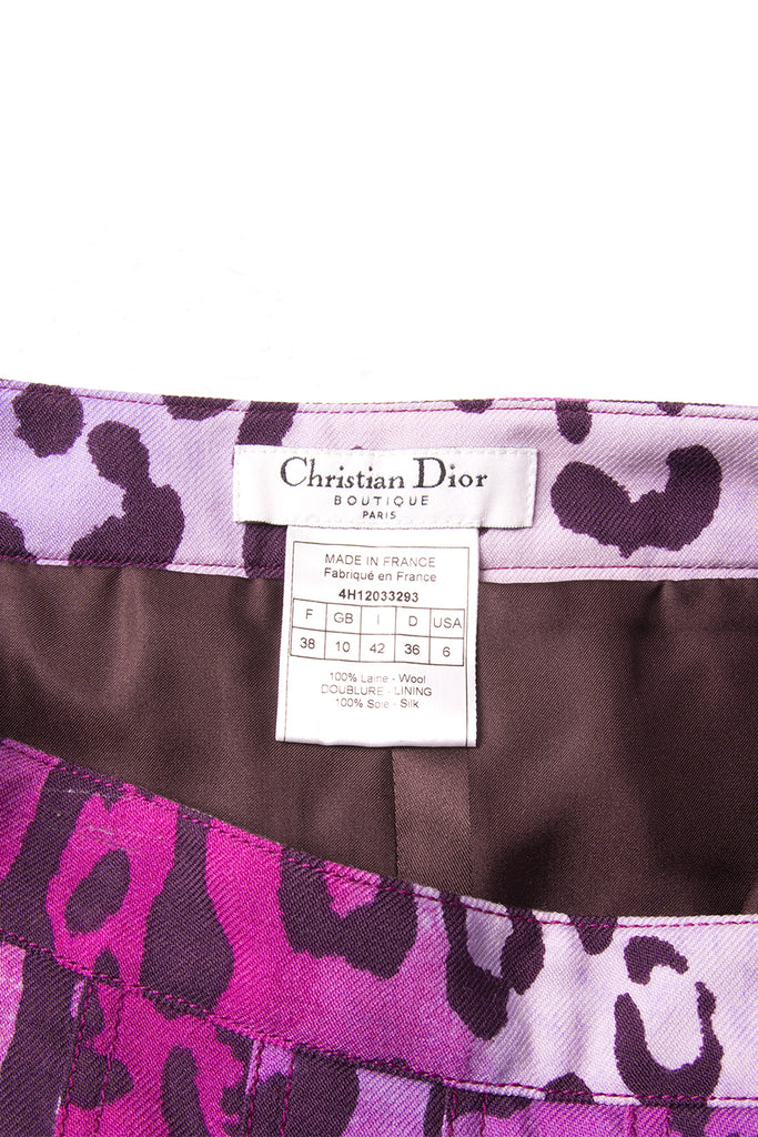 Christian Dior Leopard Print Skirt - irvrsbl