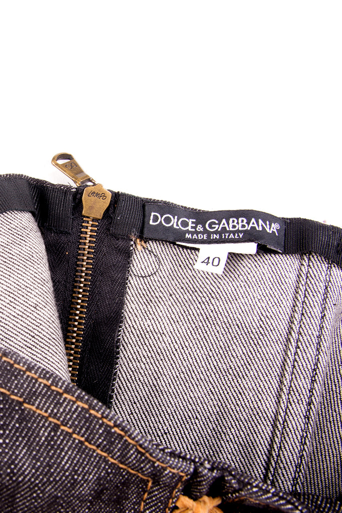 Dolce and Gabbana Denim Bustier Dress - irvrsbl