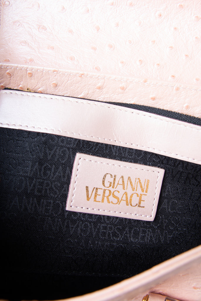 Versace Ostrich Sunburst Bag - irvrsbl