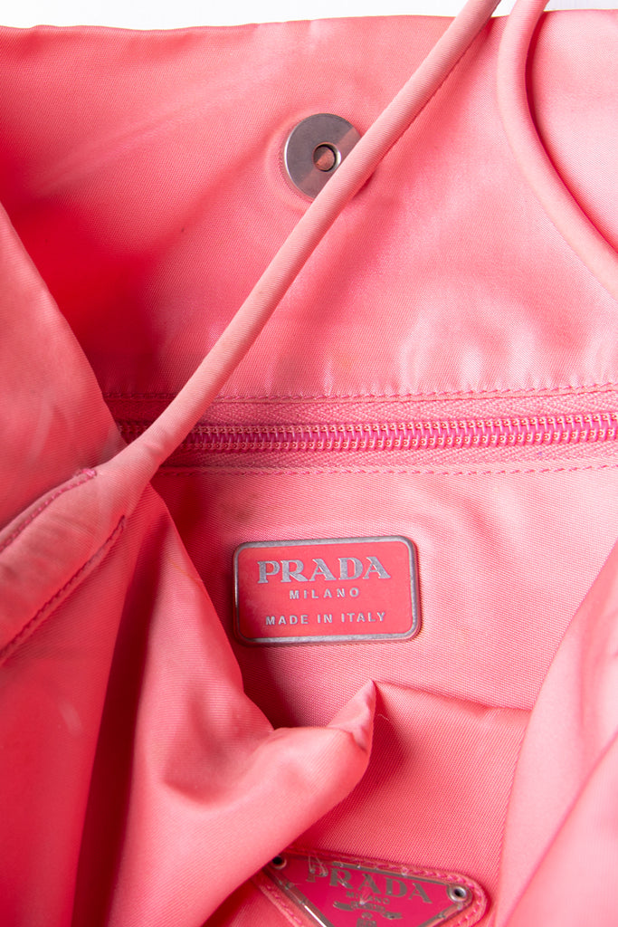 Prada Pink Nylon Tote Bag - irvrsbl
