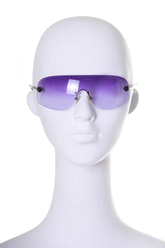 Chanel Shield Sunglasses in Purple - irvrsbl
