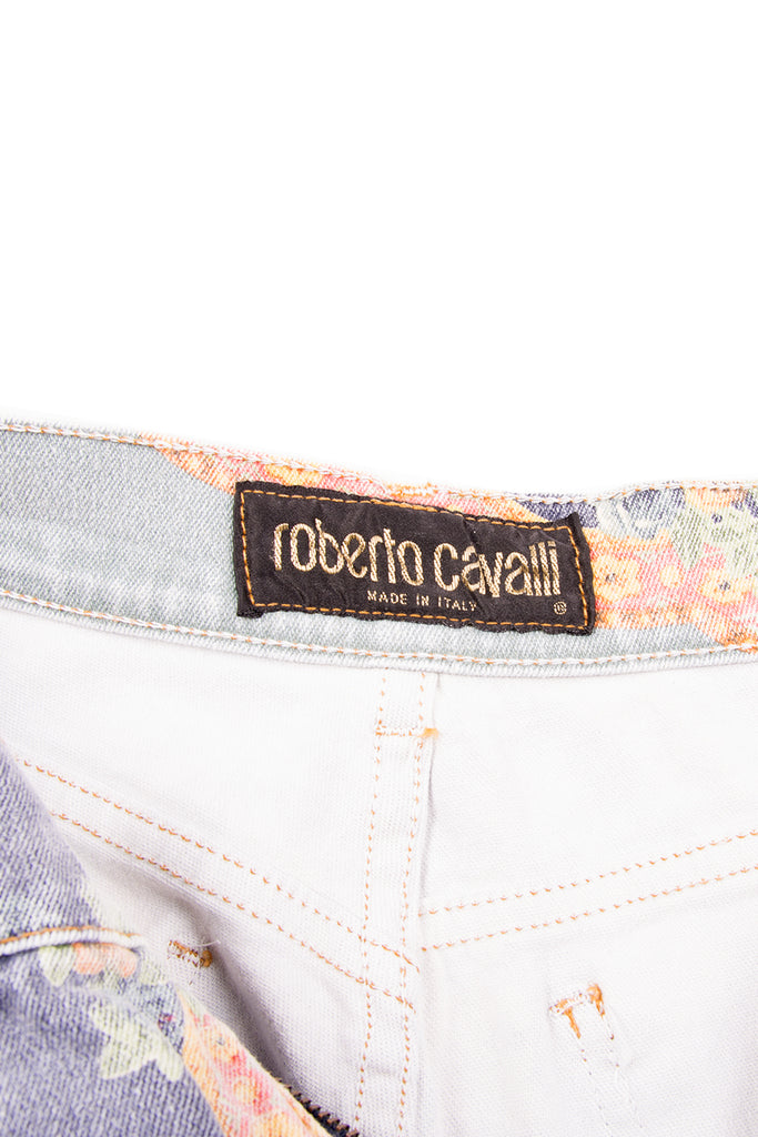 Roberto Cavalli Floral Printed Jeans - irvrsbl