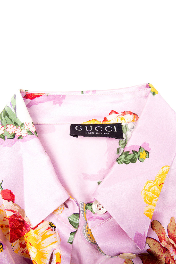 Gucci Tom Ford Silk Floral Top - irvrsbl