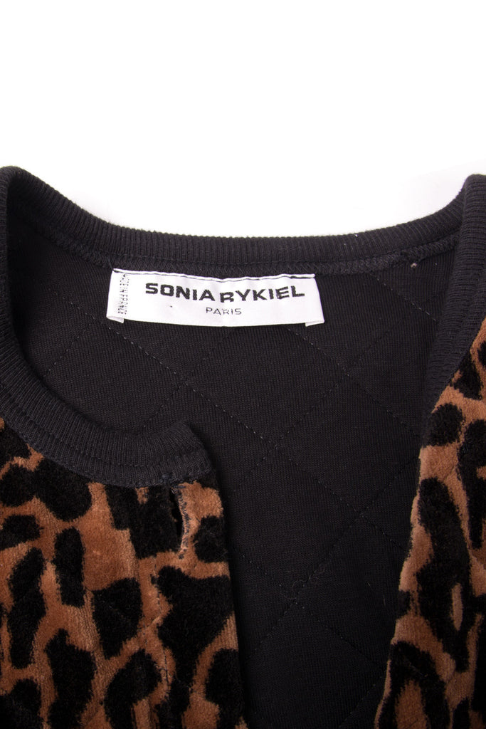 Sonia Rykiel Animal Print Quilted Jacket - irvrsbl