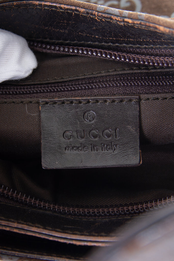 GucciSuede Monogram Bag- irvrsbl