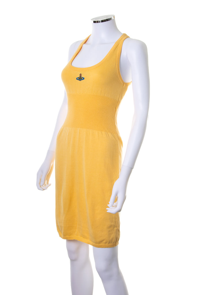 Vivienne Westwood Yellow Knit Orb Dress - irvrsbl