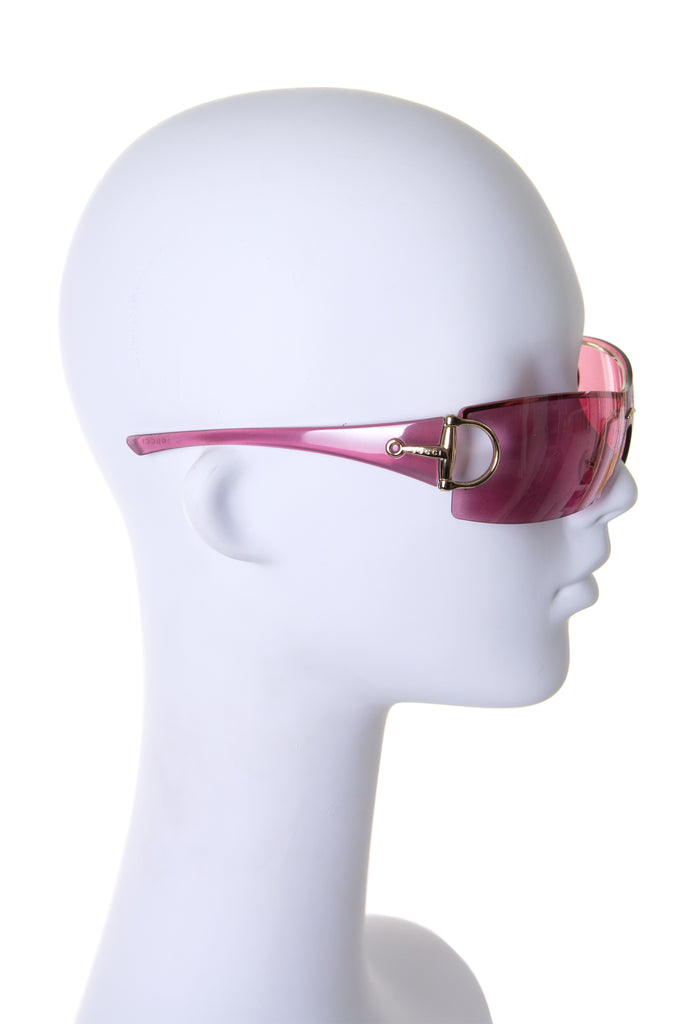 Gucci Pink Rimless Sunglasses - irvrsbl