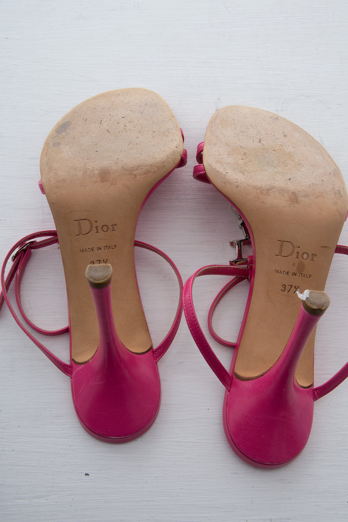 Christian Dior Strappy Logo Sandals - irvrsbl