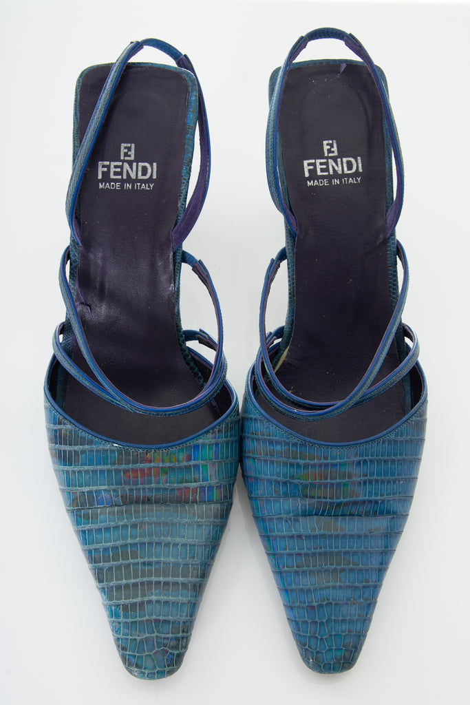 Fendi Iridescent Heels 38.5 - irvrsbl