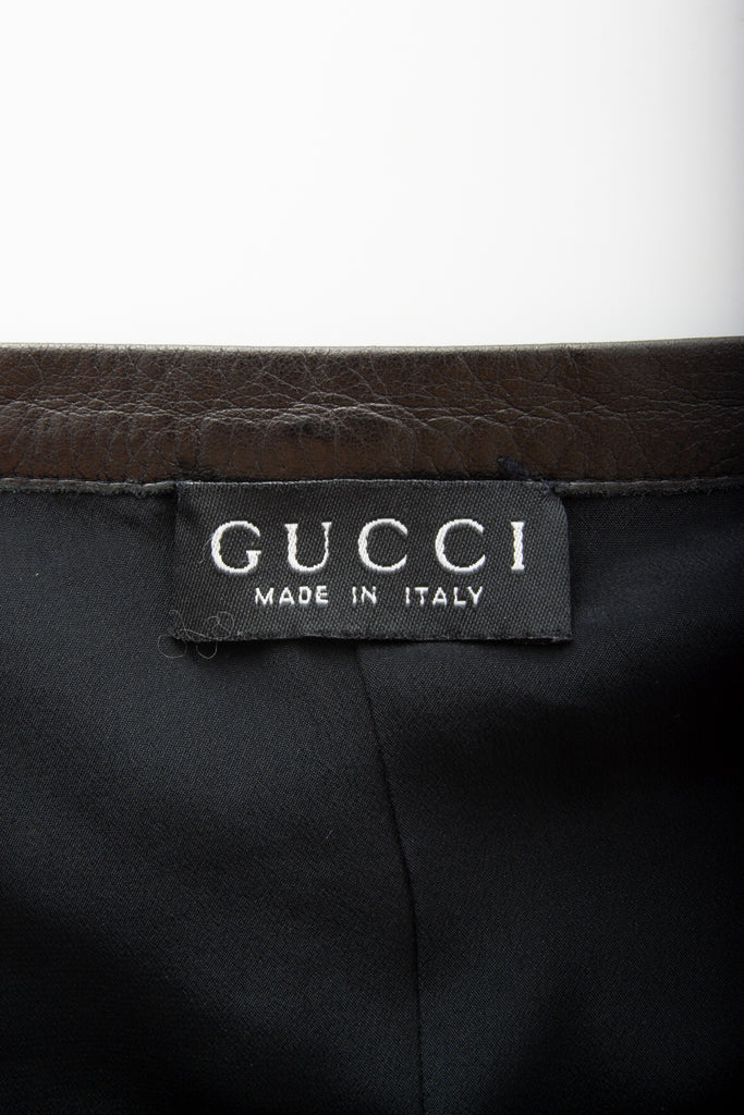 Gucci Black Leather Skirt - irvrsbl