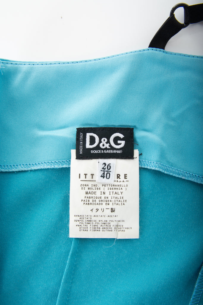 Dolce and Gabbana Turquoise Midi Dress - irvrsbl