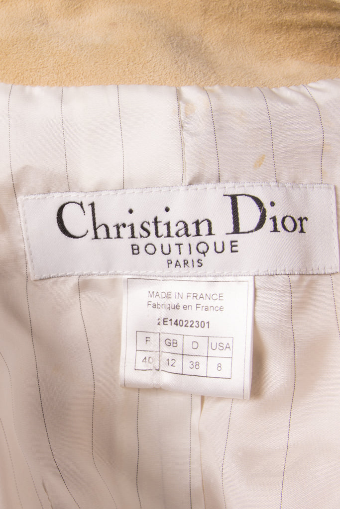 Christian Dior Suede Lace Up Jacket - irvrsbl