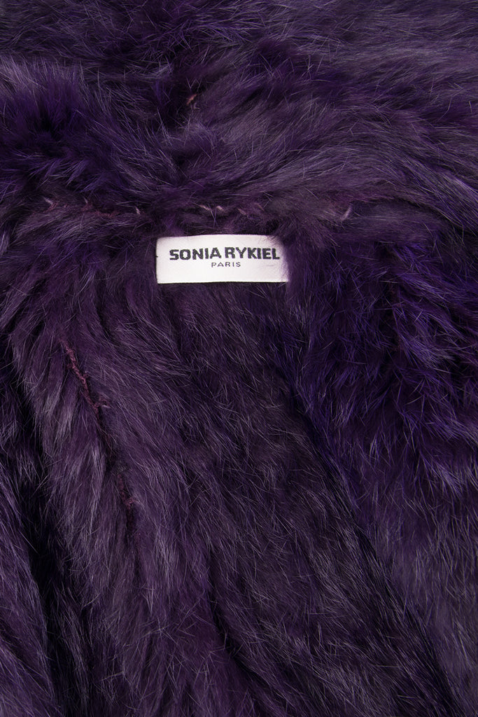 Sonia Rykiel Purple Fur Jacket - irvrsbl