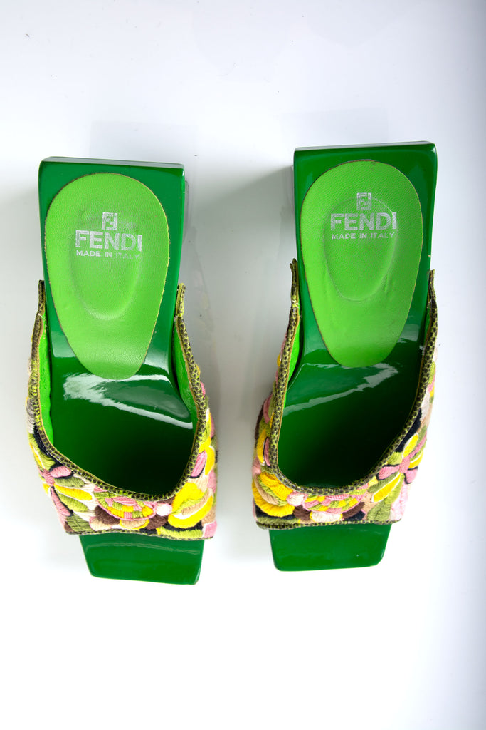Fendi Embroidered Heels 37 - irvrsbl