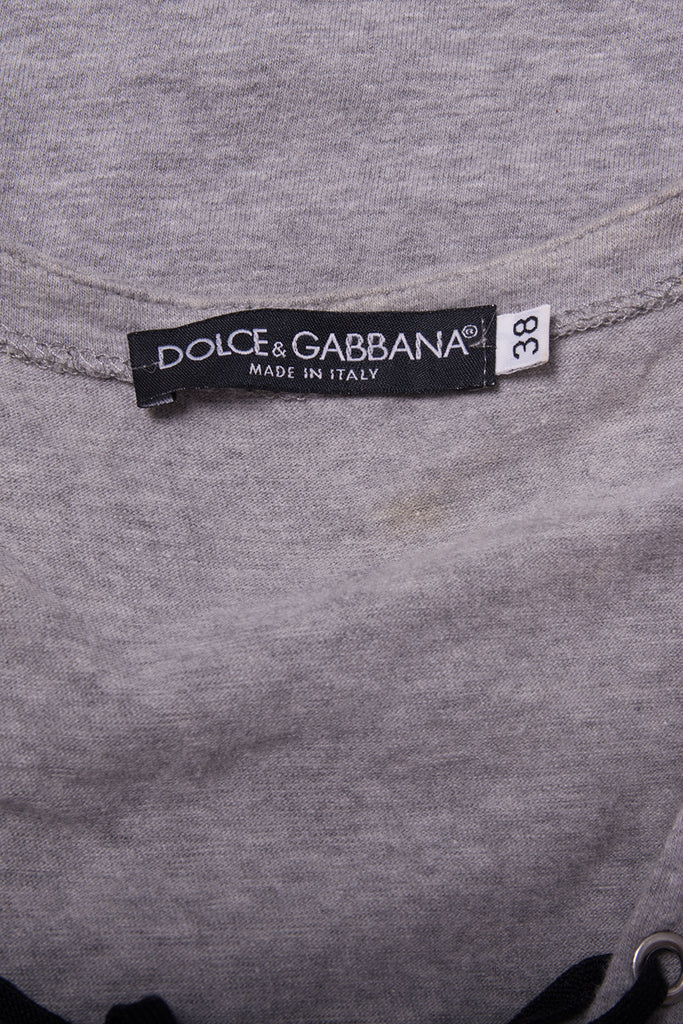 Dolce and Gabbana Lace Up Top as worn by Kim Kardashian - irvrsbl