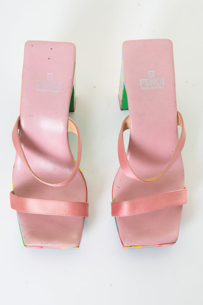 Fendi Pink Painted Heel 38 - irvrsbl