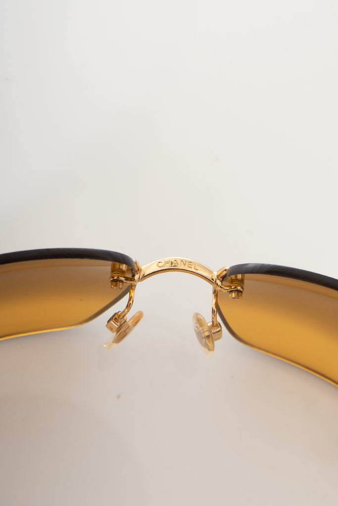 Chanel Reflective Swarovski Sunglasses - irvrsbl