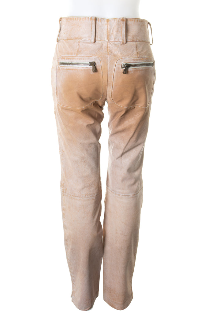 Dolce and Gabbana Leather Zip Pants - irvrsbl
