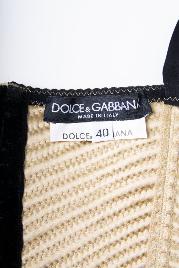 Dolce and GabbanaChampagne Bustier Top- irvrsbl