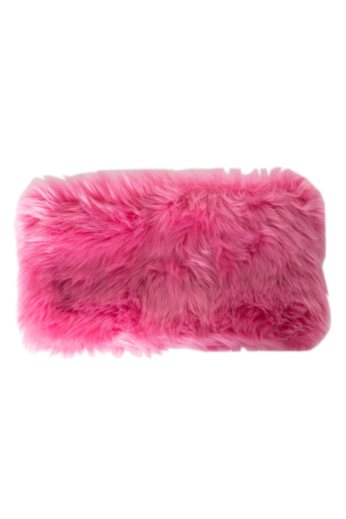 Prada Fur Clutch in Pink - irvrsbl