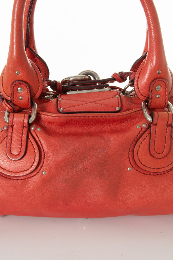 Chloe Paddington Bag in Red - irvrsbl