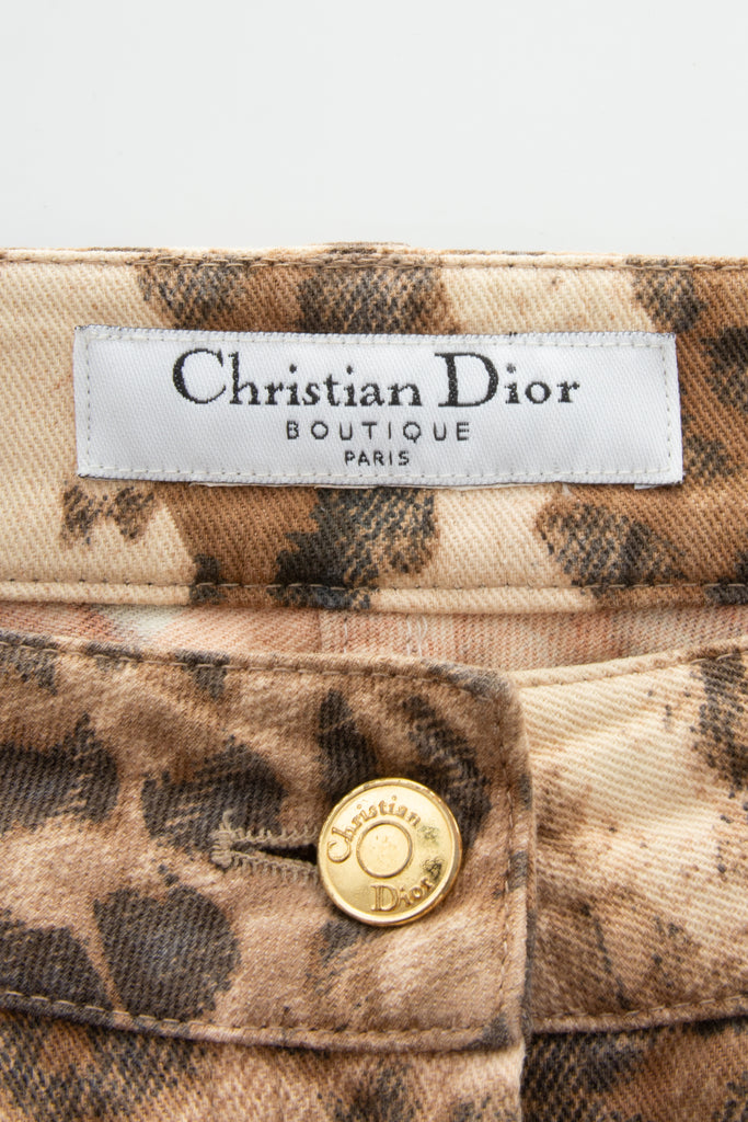 Christian DiorAnimal Print Pants- irvrsbl
