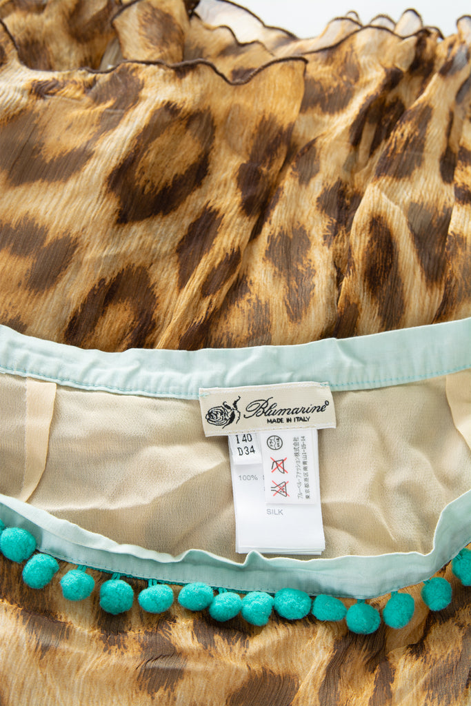 Blumarine Leopard Silk Skirt - irvrsbl