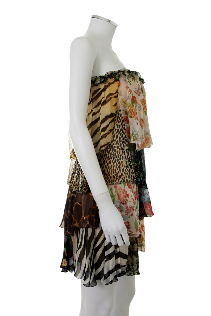Dolce and Gabbana Patchwork Corset Dress - irvrsbl