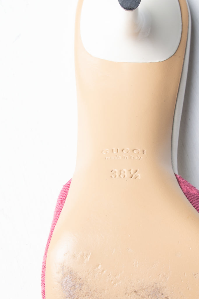 Gucci Horsebit Monogram Heels - irvrsbl