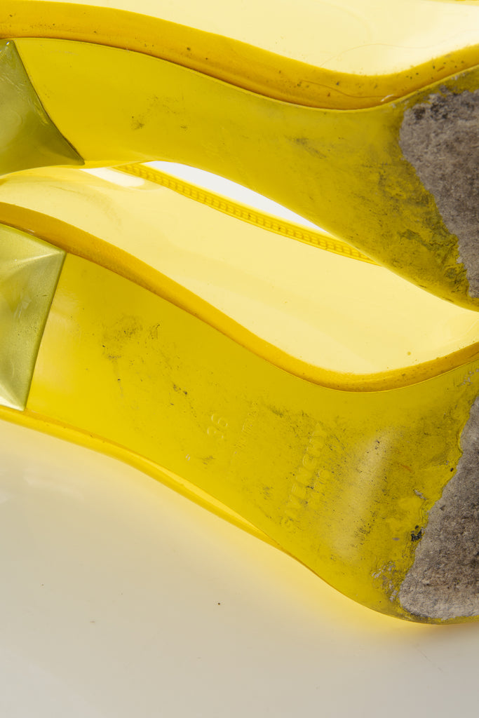 Givenchy Transparent Yellow Heels 36 - irvrsbl