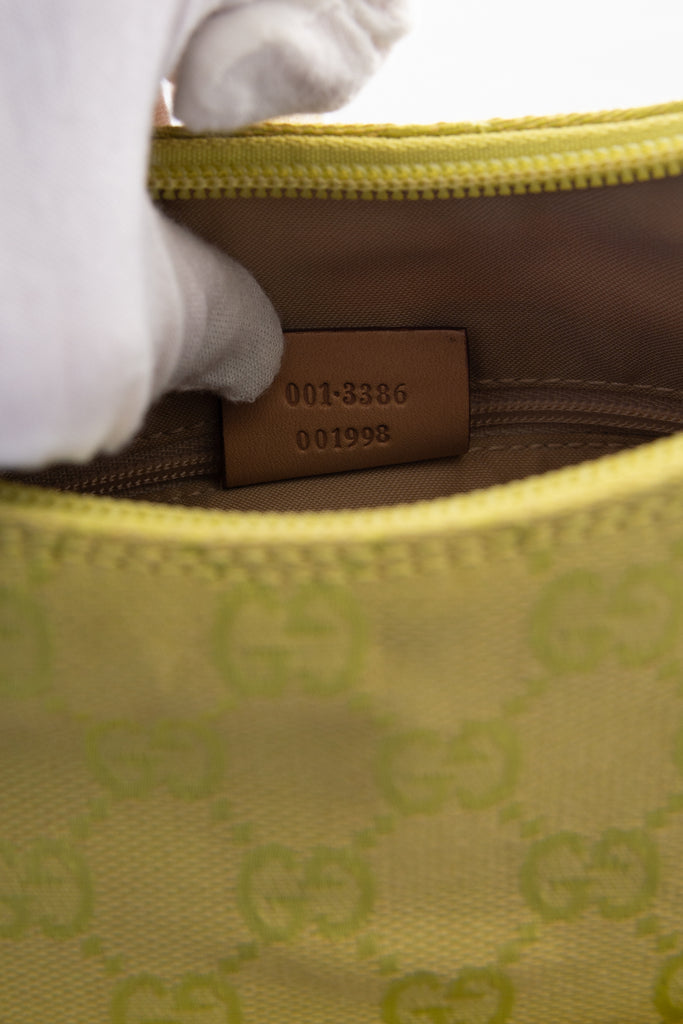 Gucci Monogram Bag in Lime - irvrsbl